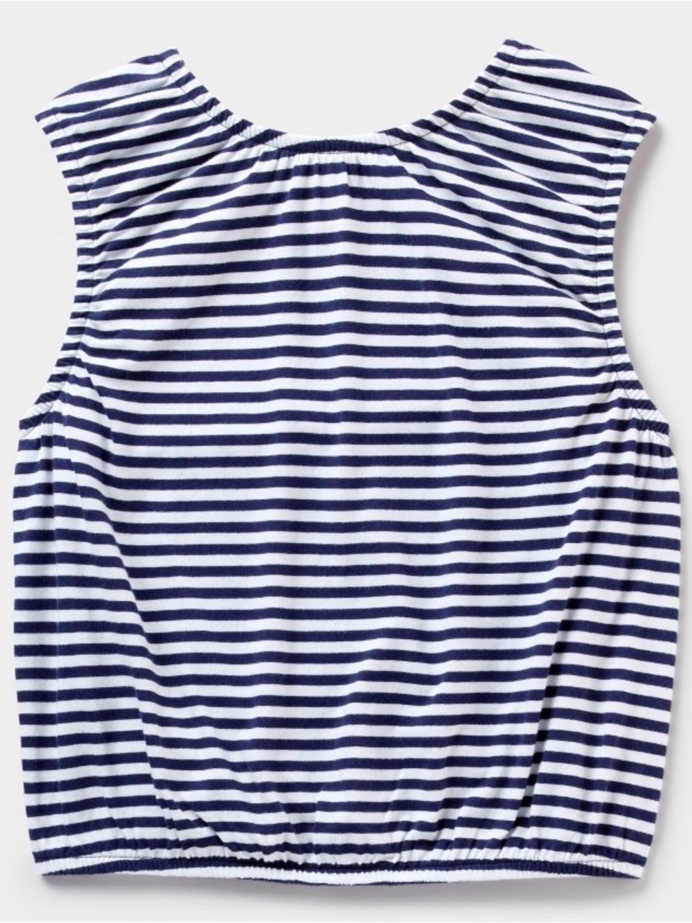 A New Day | Striped Navy and White Sleeveless Top